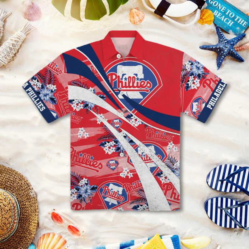 Phillies Aloha Button-Down Hawaiian Shirt - Lelemoon