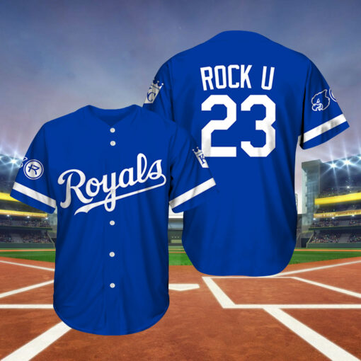 Rockhurst University Night At The K Royals Rock U 23 Baseball Jersey