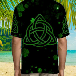 Celtic Shamrock Irish St.Patrick Day Hawaiian Shirt $36.95