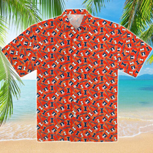 Fighting Illini Hawaiian T-Shirt