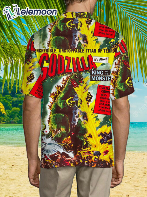 Godzilla King of Monsters Hawaiian Unisex Shirt $36.95