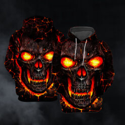 Lava Skull Unique Multicolor Hoodie 3D