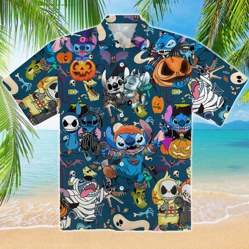 Stitch Halloween Hawaiian Shirt Stitch Halloween Hawaiian Shirt