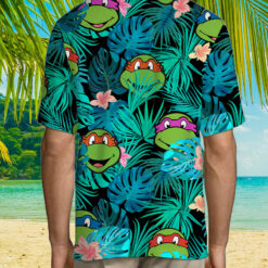 Teenage Mutant Ninja Turtles Button Up Hawaiian Shirt $36.95
