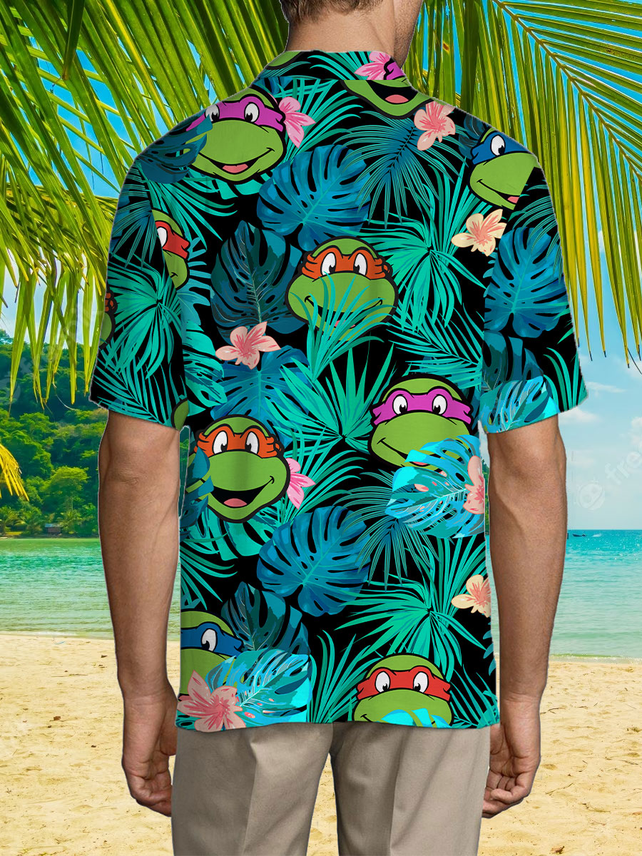 Ninja Turtle Shirt Ninja Turtle Hawaiian Shirt Ninja Turtle Button