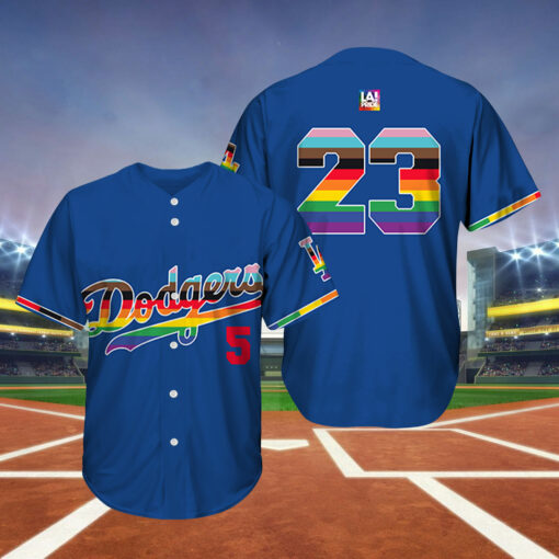 Los Angeles Dodgers LGBTQ+Pride 2023 Baseball Jersey Shirt