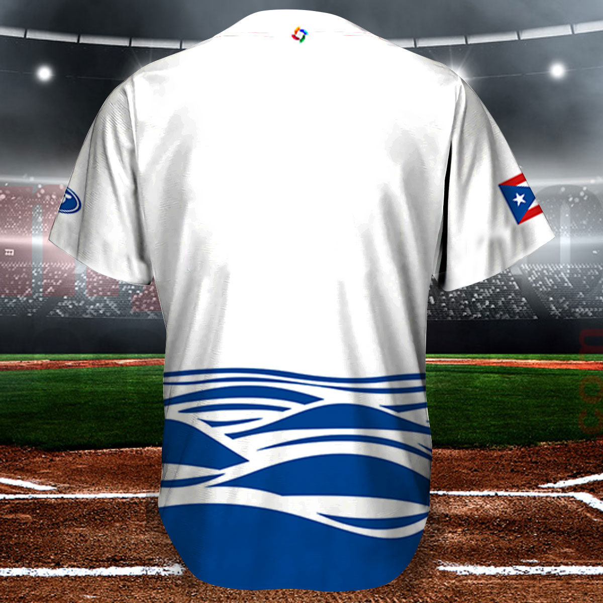 Puerto Rico Baseball White 2023 World Baseball Classic Replica