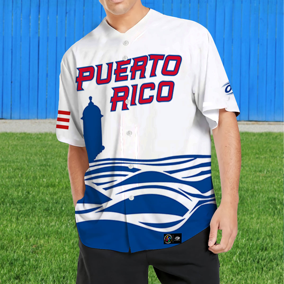 Puerto Rico Baseball White 2023 World Baseball Classic Replica