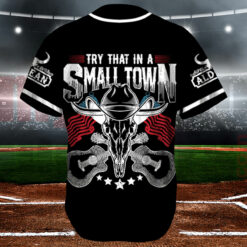Try That In A Small Town Jason Aldean Baseball Jersey $36.95