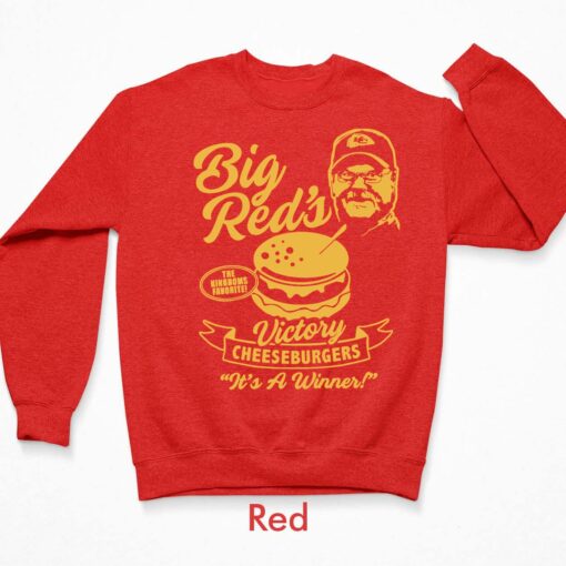 Chiefs Andy Reid Big Reds Cheeseburger T-Shirt, Hoodie, Women Tee, Sweatshirt $19.95