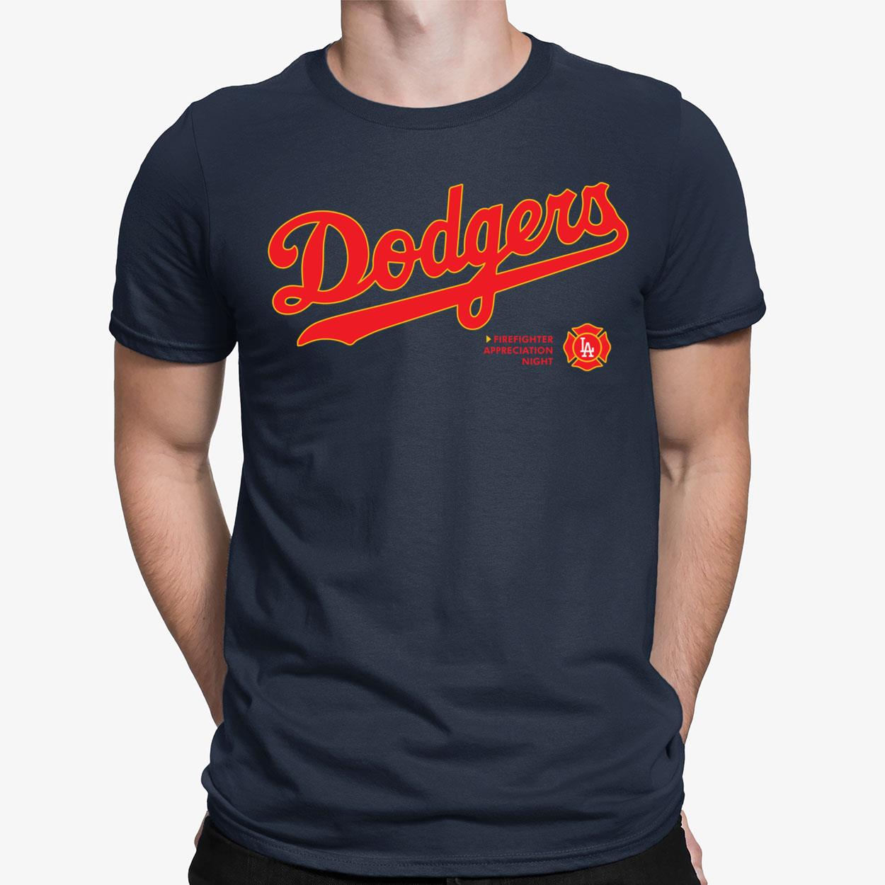 Dodgers Firefighter Appreciation Night Shirt, Hoodie, Women Tee, Sweatshirt  - Lelemoon