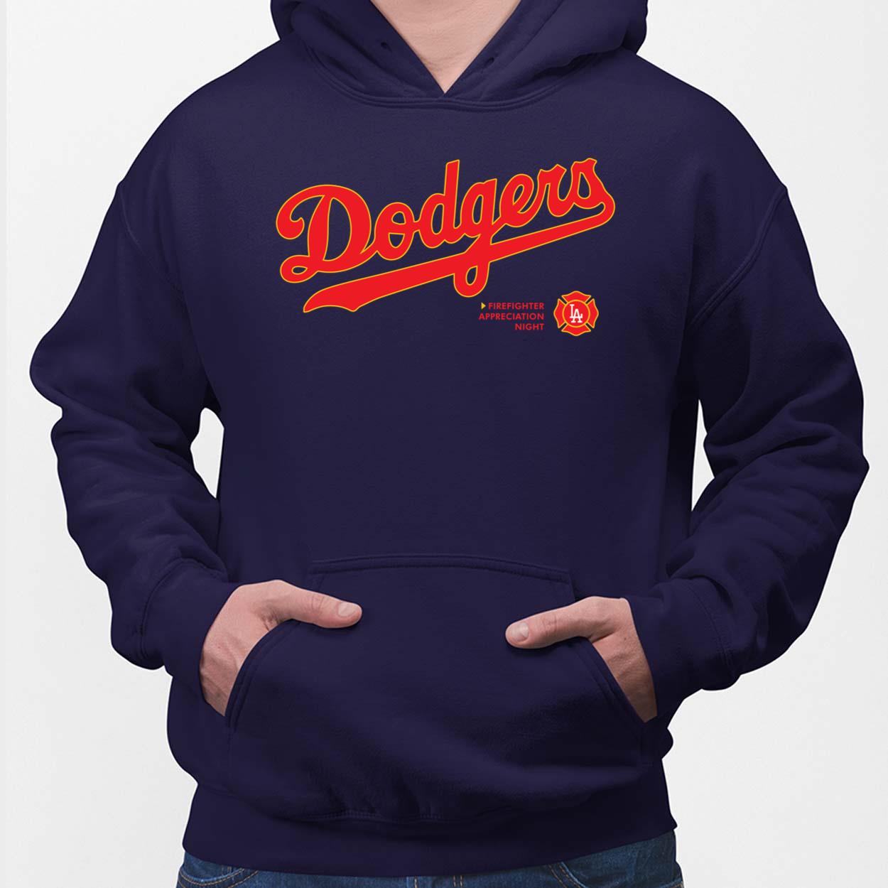 Dodgers Firefighter Appreciation Night Shirt, Hoodie, Women Tee, Sweatshirt  - Lelemoon