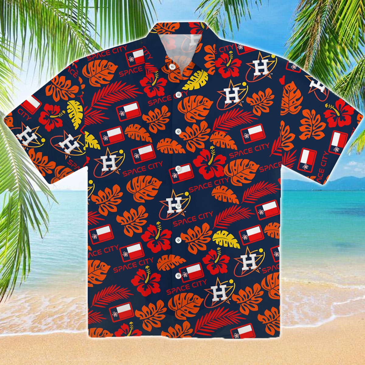 Houston Astros Hawaiian Shirt And Shorts Inspired By 2023 Space