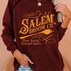 Halloween Salem Broom Co. Casual Sweatshirt