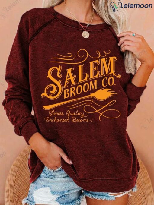 Halloween Salem Broom Co. Casual Sweatshirt