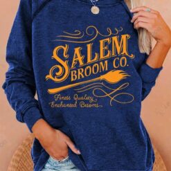 Halloween Salem Broom Co. Casual Sweatshirt