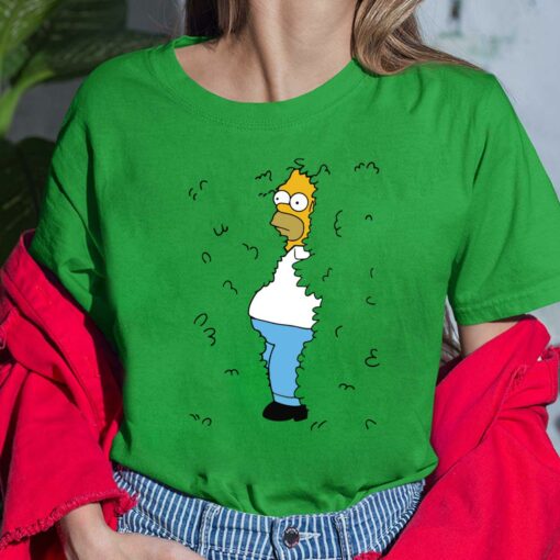 Homer Simpson Backs Into the Bushes shirt, Hoodie, Women Tee, Sweatshirt