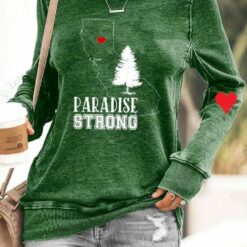 Hurricane Hilary Paradise Strong California Print Sweatshirt