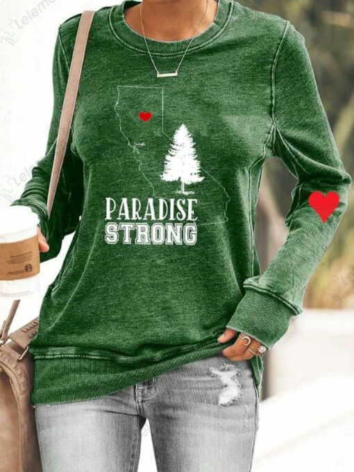 Hurricane Hilary Paradise Strong California Print Sweatshirt