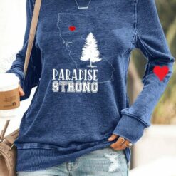 Hurricane Hilary Paradise Strong California Print Sweatshirt