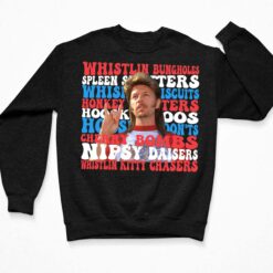 Joe Dirt Whistlin Bungholes No Spleen Splitters Whisker T-Shirt $19.95