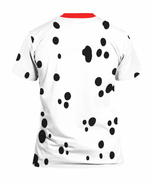 Dog Dalmatian Costume Red Collar Shirt $30.95