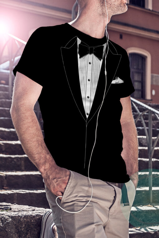 Tuxedo Black Prom Costume T-Shirt