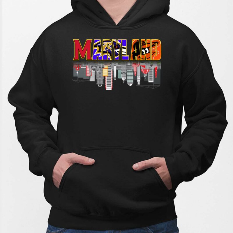 Maryland Orioles Ravens Commanders Skyline Shirt, Hoodie, Women Tee, Sweatshirt Maryland Orioles Ravens Commanders Skyline Shirt, Hoodie, Women Tee, Sweatshirt