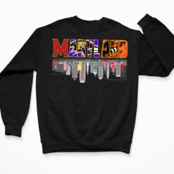 Maryland Orioles Ravens Commanders Skyline Shirt, Hoodie, Women Tee, Sweatshirt $19.95