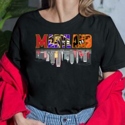 Maryland Orioles Ravens Commanders Skyline Shirt, Hoodie, Women Tee, Sweatshirt