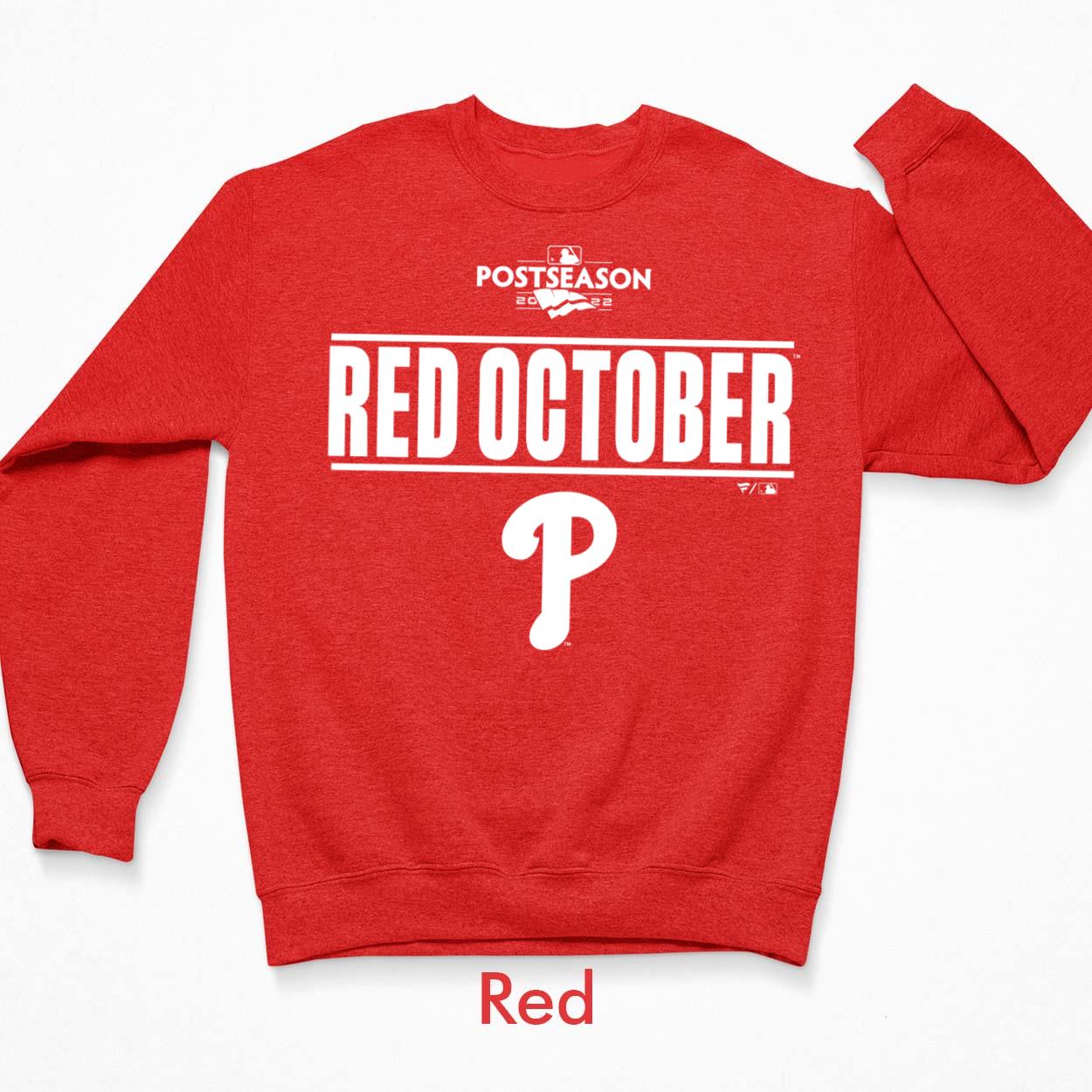 Red Phillies Red October Shirt - Lelemoon