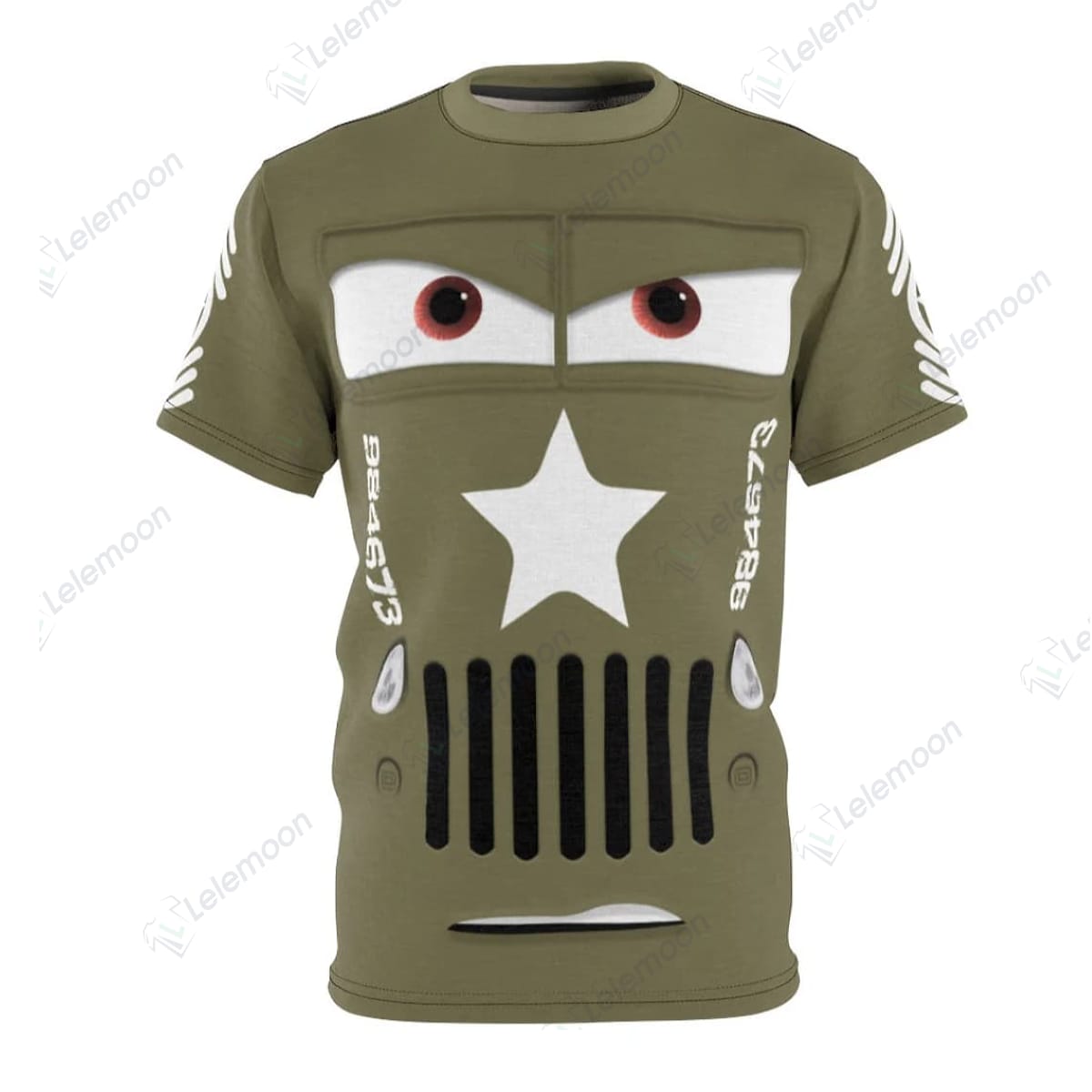 Sarge Pixar Cars Costume Cosplay T-shirt Sarge Pixar Cars Costume Cosplay T-shirt $36.95