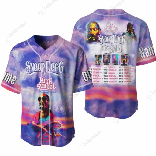 Snoop Dogg High School Reunion Tour Baseball Jersey $36.95