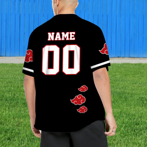Personalized Custom Name Akatsuki Naruto Baseball Jersey Shirt $36.95