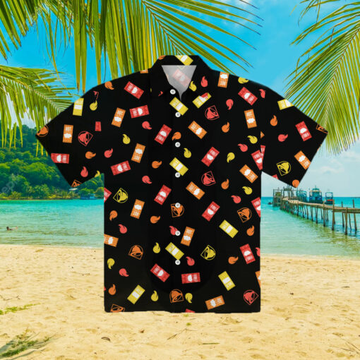 Taco Bell Sauce Packet Hawaiian Shirt $36.95