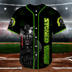 Stoned Wars Come To The Dark Side We Have Weed Baseball Jersey