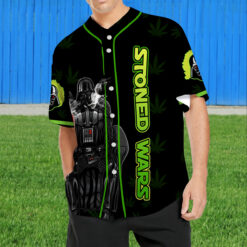 Stoned Wars Come To The Dark Side We Have Weed Baseball Jersey