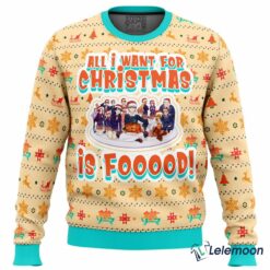 All I Want For Christmas Is Food Culinary Academy Christmas Sweater