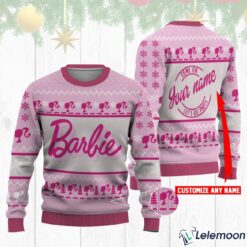 Barbie Custom Name Christmas Sweater