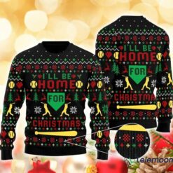 Baseball I’ll Be Home For Christmas Sweater