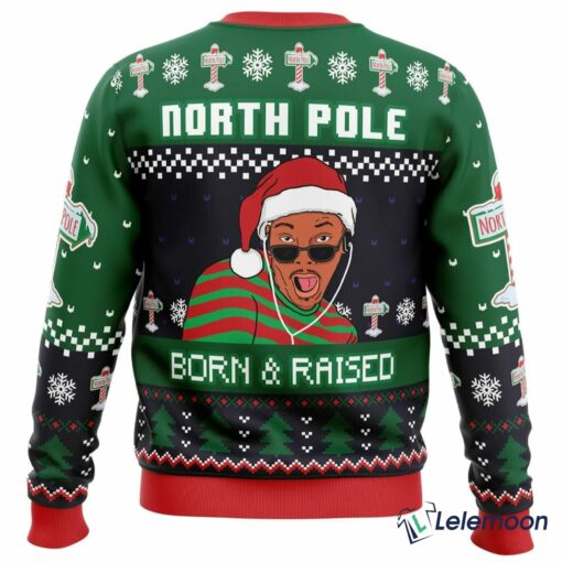 Born And Raised Fresh Prince Of Bel-Air Christmas Sweater $41.95