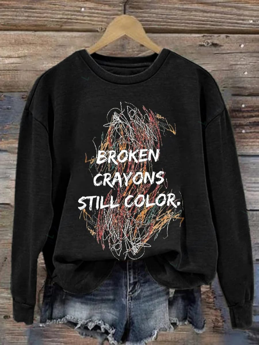 Broken Crayons Still Color Sweatshirt & Hoodie - Lelemoon