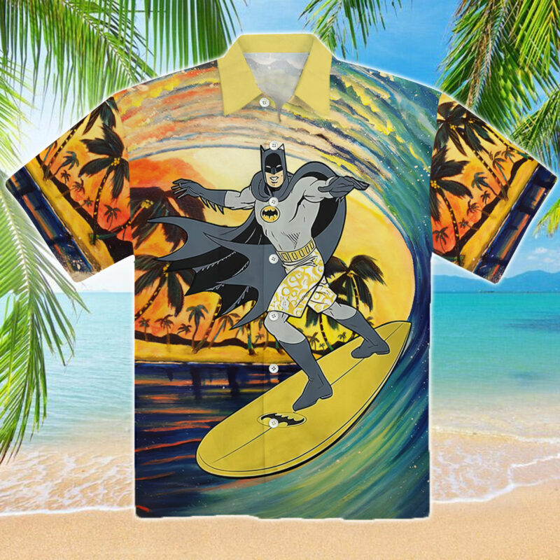 Batman Surfing Hawaiian Shirt Batman Surfing Hawaiian Shirt