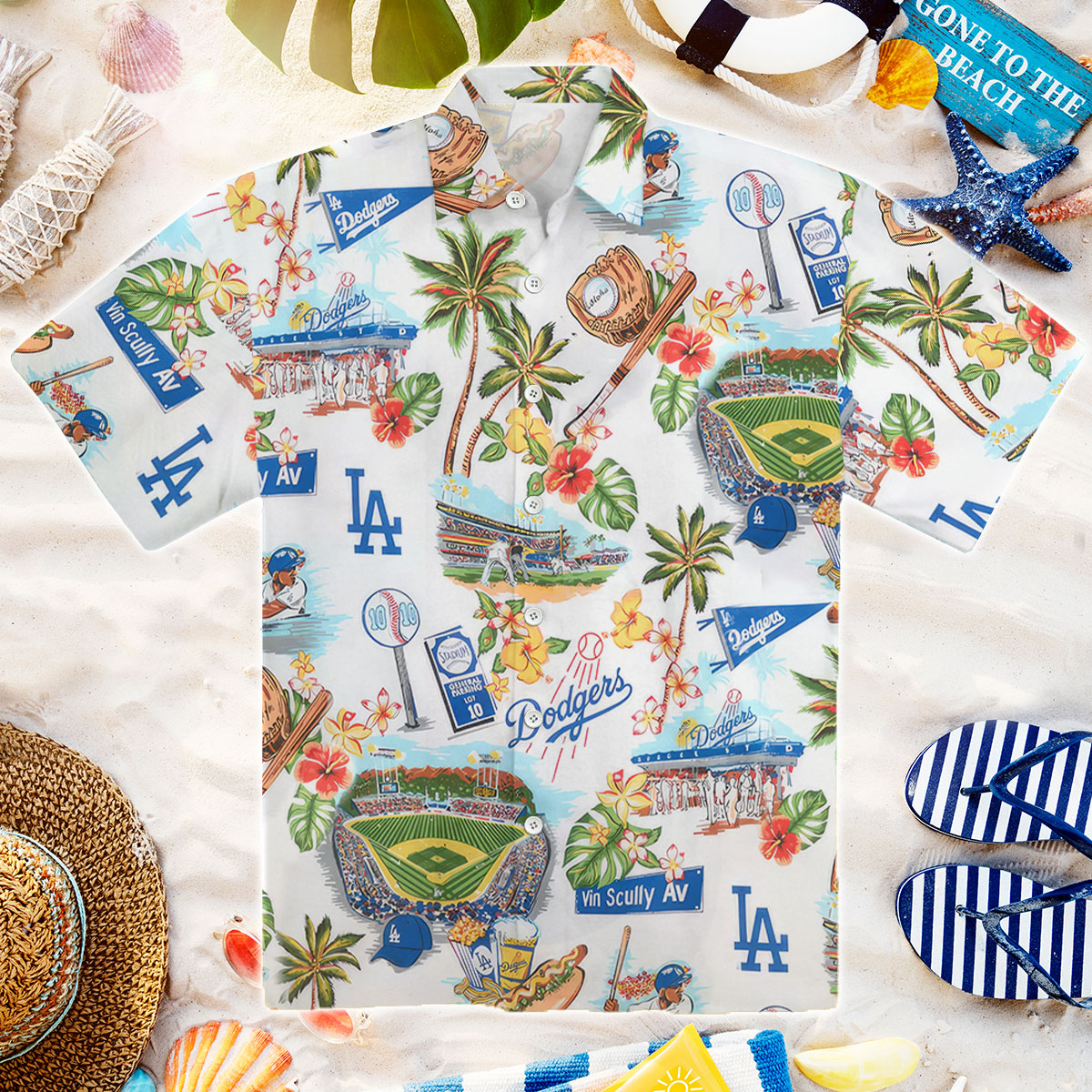 Los Angeles Dodgers MLB Hawaiian Shirt Holiday Aloha Shirt