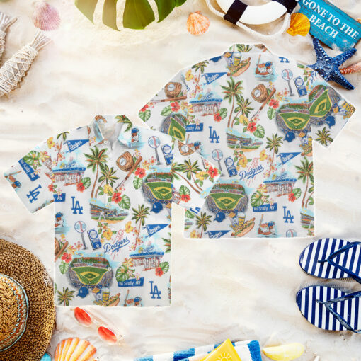 Dodgers Scenic Hawaiian Shirt