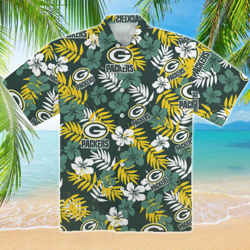 Green Bay Packer Tropical Hawaiian Shirt