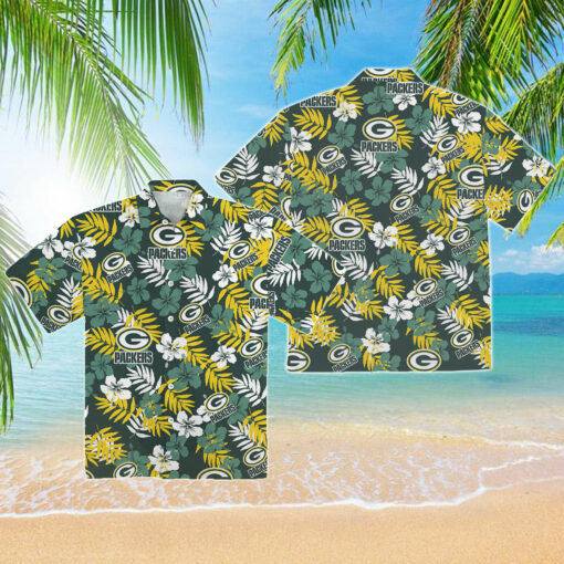 Green Bay Packer Tropical Hawaiian Shirt