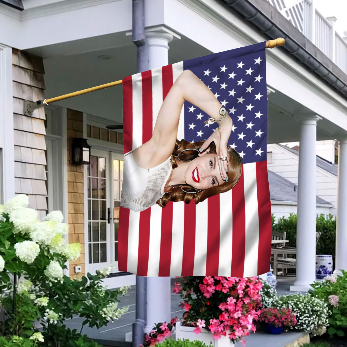Lana Del Rey America Flag Lelemoon