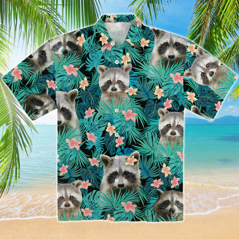 Raccoon Hawaiian Shirt Raccoon Hawaiian Shirt