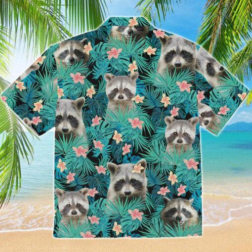 Raccoon Hawaiian Shirt $36.95